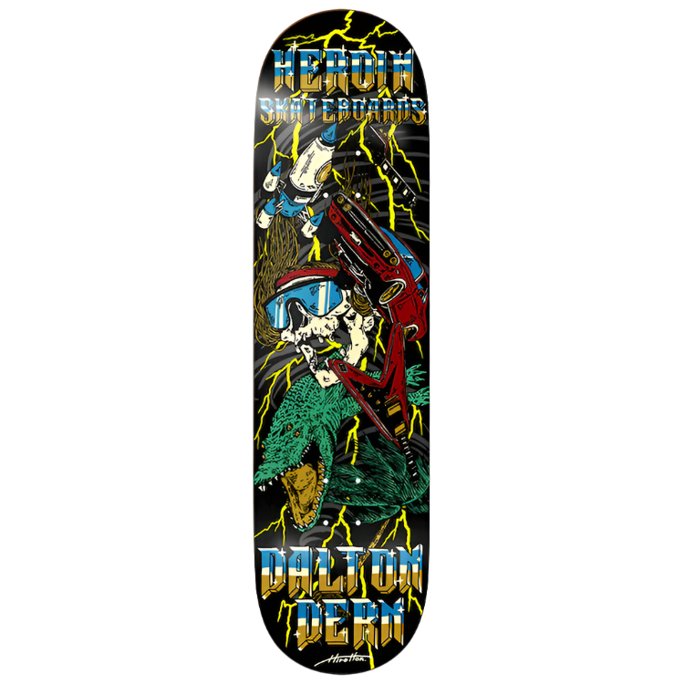 Heroin Skateboards Dalton Dern Hurricane Skateboard Deck 8.5