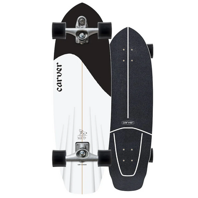 Carver Black Tip C7 Complete Skateboard SurfSkate Cruiser 32.5