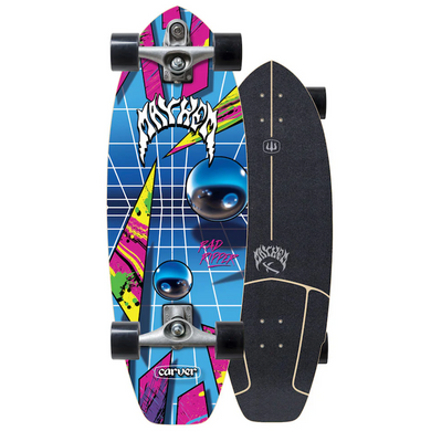 Carver Lost Rad Ripper Neon C7 Complete Skateboard SurfSkate Cruiser 31