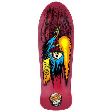 Santa Cruz Reissue O'Brien Reaper Red/Multi Skateboard Deck 9.85