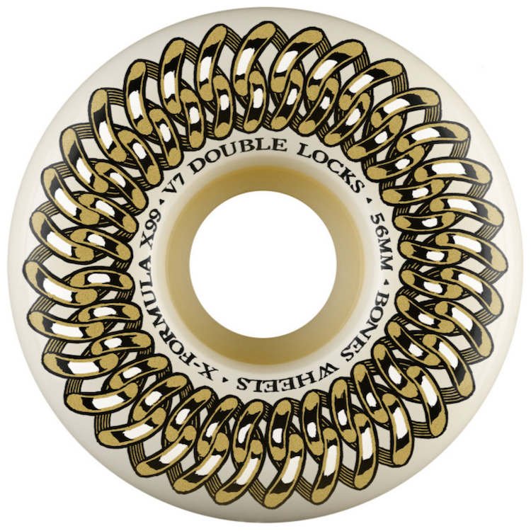 Bones Wheels X-Formula Double Lock V7 Skateboard Wheels 99a 56mm