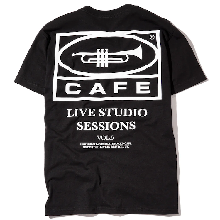 Skateboard Cafe 45 Tee T-Shirt Black/White