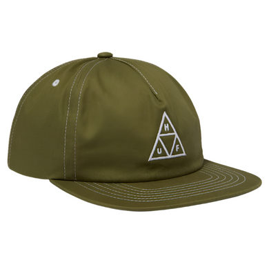 HUF Triple Triangle Snapback Cap Light Olive/White
