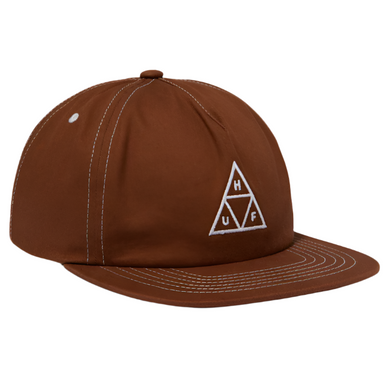 HUF Triple Triangle Snapback Cap Light Brown/White