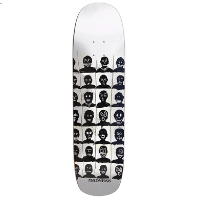 Madness Skateboards Personalities Super Sap R7 White Skateboard Deck 8.375''