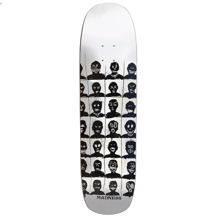Madness Skateboards Personalities Super Sap R7 White Skateboard Deck 8.375''