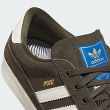 Adidas Skateboarding Puig Indoor Shadow Olive/Off White/Blue Bird Shoes