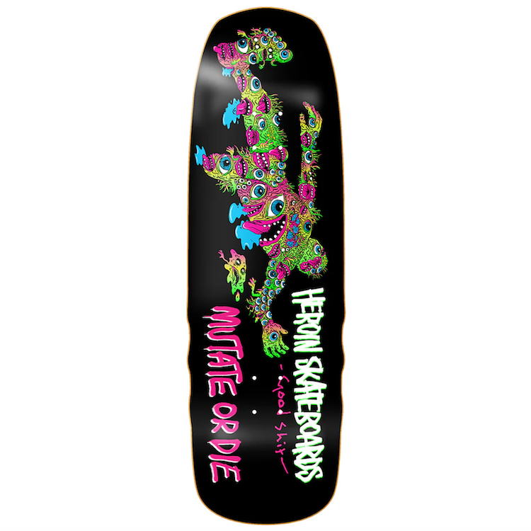 Heroin Skateboards Good Shit Mutated Skateboard Deck 9.75