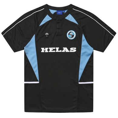 Helas Dolphin Football Polo T-Shirt Black/Blue