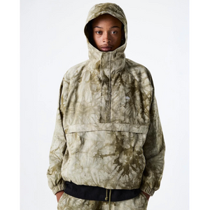 Helas Tie Camo Quarter Zip Jacket Beige