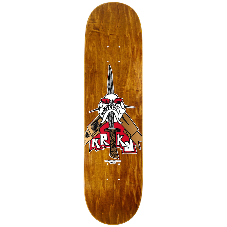 Krooked Skateboards Skull Sword Skateboard Deck 8.25