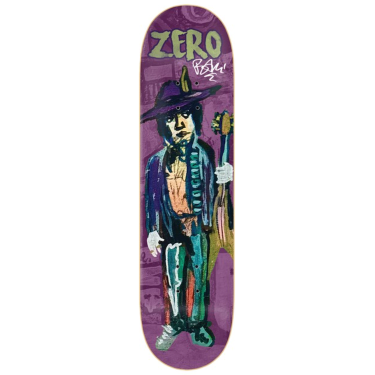 Zero Skateboards x Bam Margera Music Man Skateboard Deck 8.25
