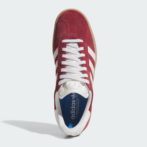 Adidas Skateboarding Gazelle ADV Shadow Red/Crystal White/Gold Metallic Shoes
