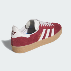Adidas Skateboarding Gazelle ADV Shadow Red/Crystal White/Gold Metallic Shoes