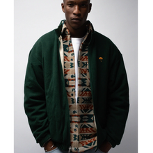 Helas Reverso Fleece Sports Jacket Off White/Green