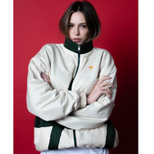 Helas Reverso Fleece Sports Jacket Off White/Green