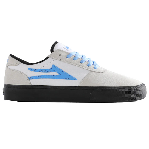 Lakai Manchester White/Black/Blue Suede Shoes