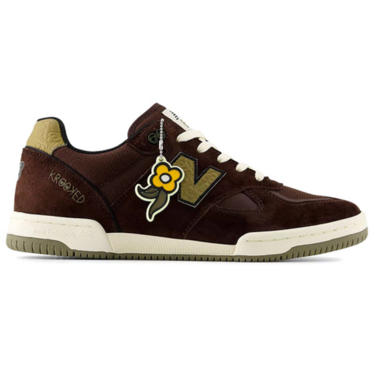 New Balance Numeric X Krooked Skateboards 600 Tom Knox Chocolate/Olive Shoes