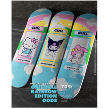 Girl Skateboards Mike Carroll Hello Kitty & Friend's Rainbow Blind Bag Skateboard Deck 8.5"