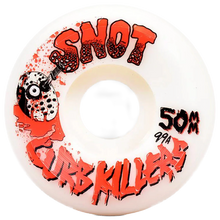 Snot Wheel Co Curb Killers Conical White Skateboard Wheels 99a 50mm