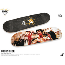 DGK Skateboards x Bruce Lee Focus (Gold Ink) Skateboard Deck 8.25"