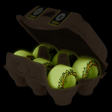 Slime Ball Wheels OG Eggs Half Dozen Glow In The Dark Chubbies Skateboard Wheels 99a 45mm