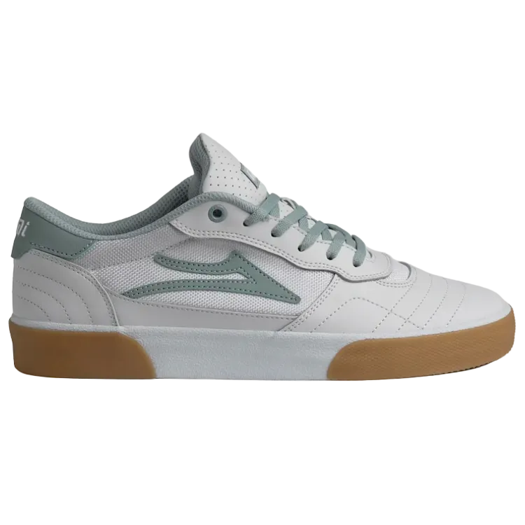 Lakai Cambridge ELITE White Leather Grey Mist Shoes – Flavour