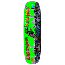 Heroin Skateboards Dead Dave "Double Shovel" Zombie Green Dip Skateboard Deck 9"