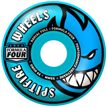 Spitfire Wheels Formula Four Radial Full Team Colours Light Blue Skateboard Wheels 99a 55mm