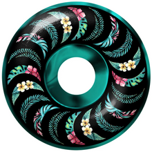 Spitfire Wheels Formula Four Classics Team Floral Teal/Black Swirl Skateboard Wheels 99a 53mm