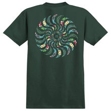 Spitfire Wheels Floral Classic Swirl T-Shirt Forest
