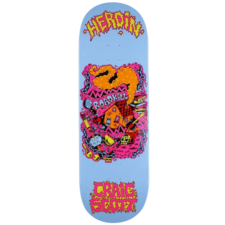 Heroin Skateboards Craig Scott Scrap Metal Skateboard Deck 10