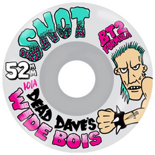 Snot Wheel Co Dead Dave Wide Boys Clear Skateboard Wheels 101a 52mm