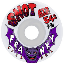Snot Wheel Co Franky Villani Conical Clear Skateboard Wheels 99a 54mm