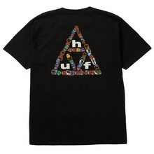 HUF X Spitfire Sticker Triple Triangle S/S T-Shirt Black