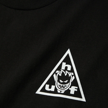 HUF X Spitfire Sticker Triple Triangle S/S T-Shirt Black