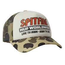 HUF X Spitfire Forever Trucker Cap Camo/White
