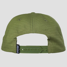 Spitfire Bighead Embroidered Olive Ripstop Snapback Cap