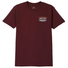 Brixton Regal Standard S/S T-Shirt Burgundy/Tobacco