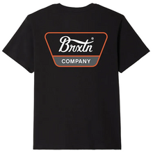 Brixton Linwood Standard S/S T-Shirt Black/White/Classic Orange