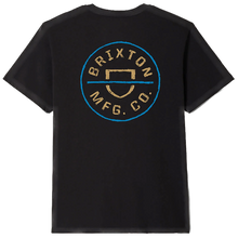 Brixton Crest II Standard S/S T-Shirt Black/Copper/Medium Blue
