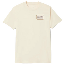 Brixton Grade Standard S/S T-Shirt Cream/Burgundy/Rust