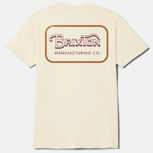 Brixton Grade Standard S/S T-Shirt Cream/Burgundy/Rust