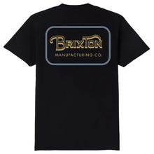 Brixton Grade Standard S/S T-Shirt Black/Sunset/Grey Blue