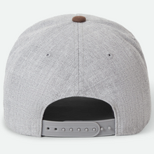 Brixton Crest Snapback Cap Heather Grey/Pinecone Brown