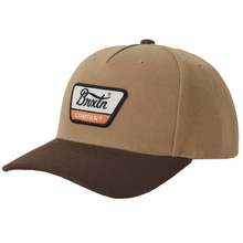 Brixton Linwood Netplus Snapback Cap Sand/Pinecone Brown
