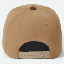 Brixton Linwood Netplus Snapback Cap Sand/Pinecone Brown