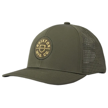 Brixton Crest MP Netplus Snapback Cap Military Olive