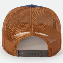 Brixton Reeves Trucker Snapback Cap Washed Denim/Caramel