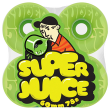 OJ Wheels Soft Mini Super Juice Green Bubble Gum Transparent Green Skateboard Wheels 78a 60mm